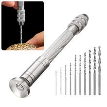 1/11pcs 0.3-3.2mm Mini Micro Hand Drill Woodworking Drilling Tools For Models Hobby DIY Jewelers Diamond Drilling Rotary Tool