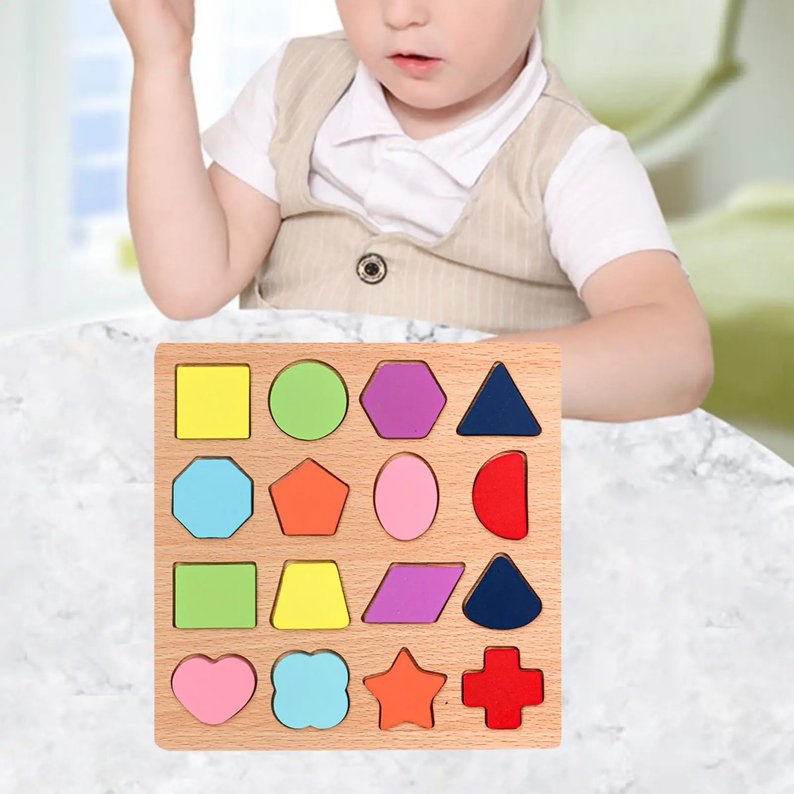 Jigsaw Puzzles Toys Early Learning Wood Blocks for Home Travel Kids Children 1 2 3 Year Old
Jigsaw Puzzles Toys Early Learning Wood Blocks for Home Travel Kids Children 1 2 3 Year Old