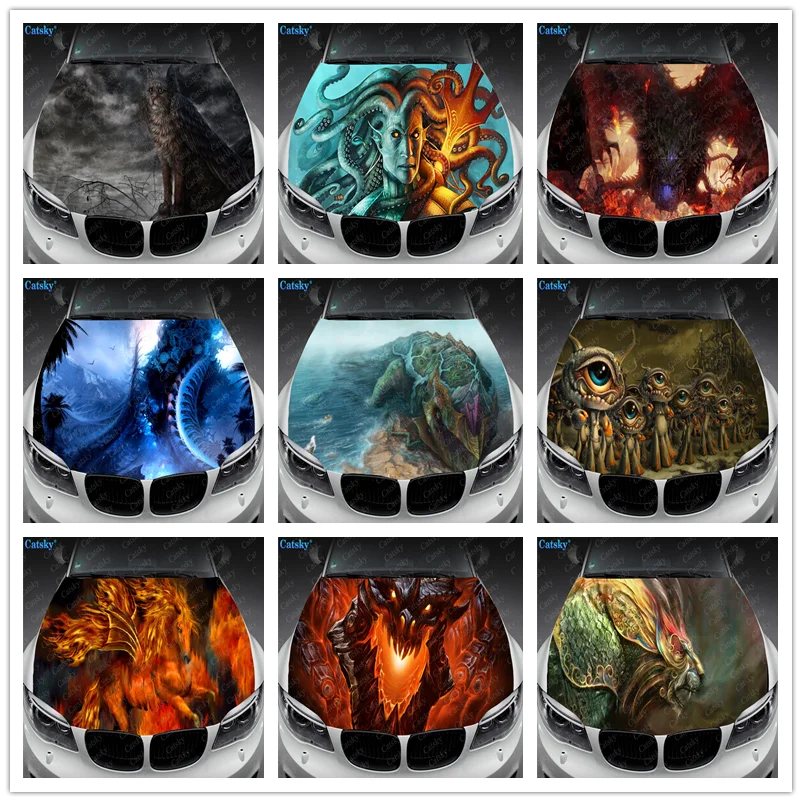 Fantasy Creature Design Car Hood Vinyl Stickers Wrap Vinyl Film Engine Cover Decals Sticker Universal Fit Any Car
Fantasy Creature Design Car Hood Vinyl Stickers Wrap Vinyl Film Engine Cover Decals Sticker Universal Fit Any Car