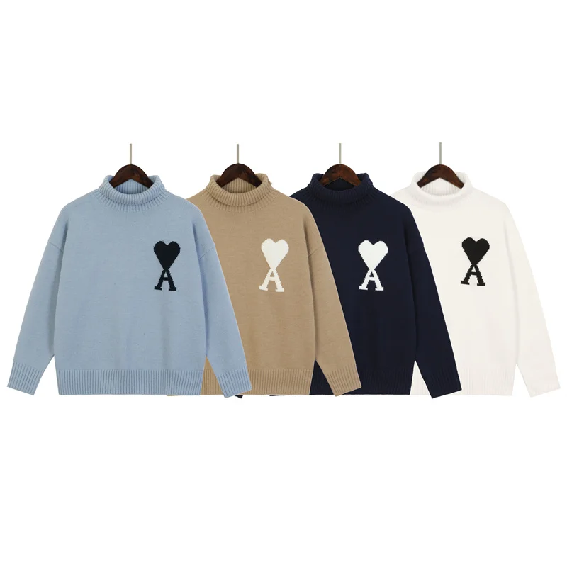 Casual Sweaters Men Women Love Ami Sweater Pullover Stand Collar Mens Thickening Winter Man Clothing Hoody Embroidery
Casual Sweaters Men Women Love Ami Sweater Pullover Stand Collar Mens Thickening Winter Man Clothing Hoody Embroidery