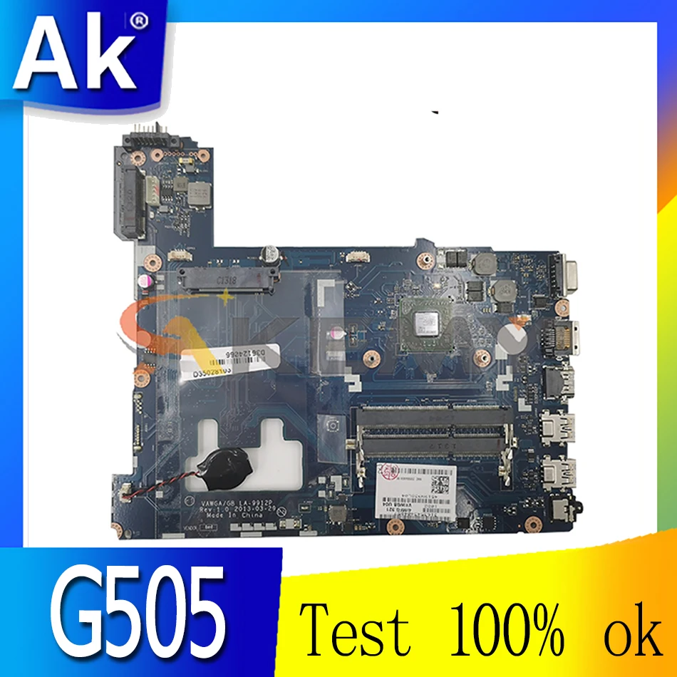 Материнская плата Akemy VAWGA/GB LA-9912P для ноутбука Lenovo G505, материнская плата AMD CPU DDR3 100%, протестированная работа
Материнская плата Akemy VAWGA/GB LA-9912P для ноутбука Lenovo G505, материнская плата AMD CPU DDR3 100%, протестированная работа