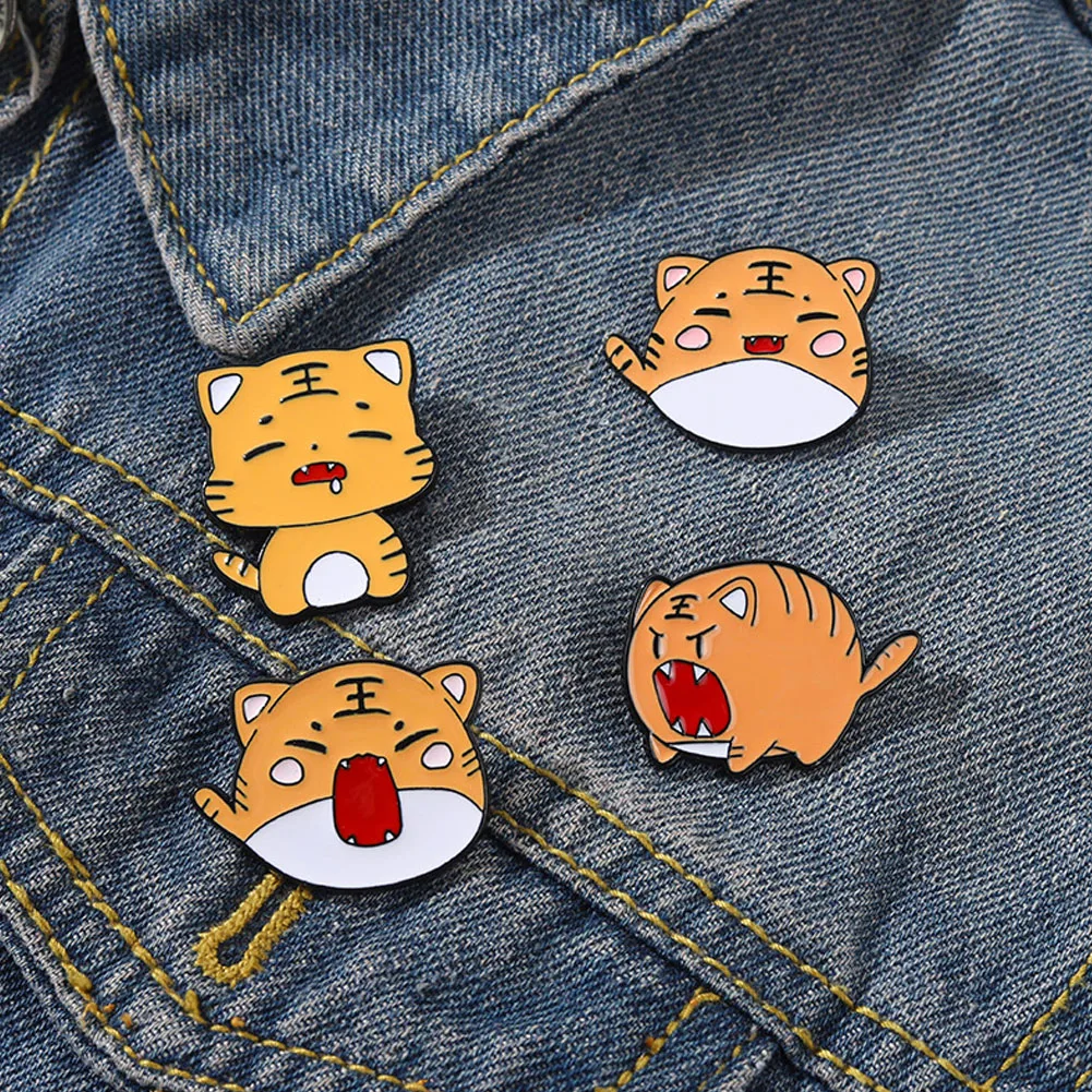 Lovely Tiger Enamel Pin Custom Animal Chibi Greedy Sleepy Tiger Brooches Lapel Pin Shirt Bag Badge Cartoon Jewelry Gift for Kids
Lovely Tiger Enamel Pin Custom Animal Chibi Greedy Sleepy Tiger Brooches Lapel Pin Shirt Bag Badge Cartoon Jewelry Gift for Kids