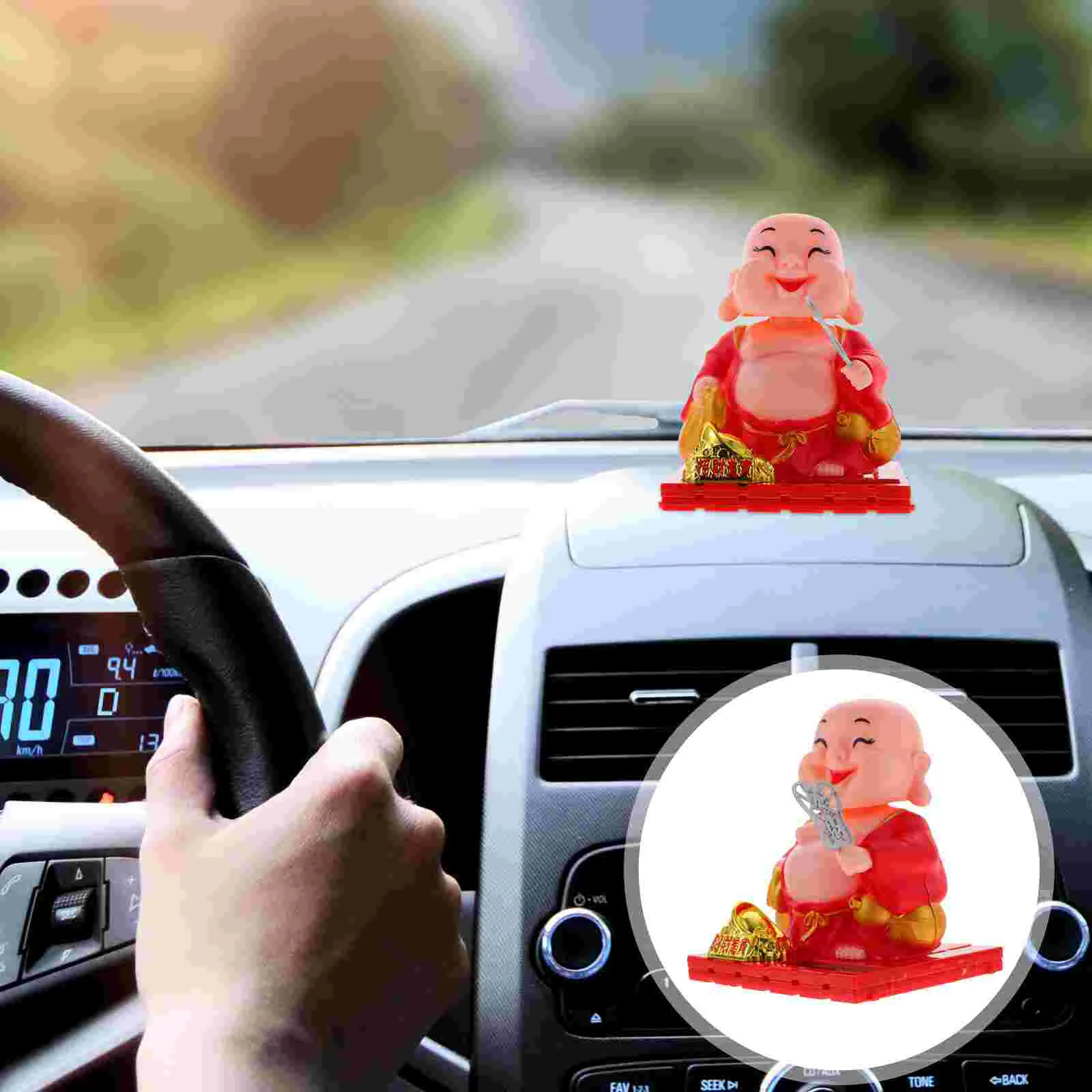 Decorations For Solar Powered Desktop Monk Statue Auto Interior Adornment Dancing Figures 
Decorations For Solar Powered Desktop Monk Statue Auto Interior Adornment Dancing Figures