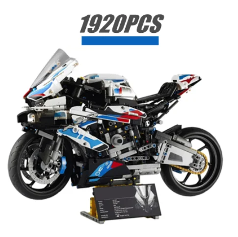 High-Tech MOC M 1000RR Motorcycle Car Model Fit 42130 Motorbike Building Blocks City Racing Vehicle Toys Boys Children Gifts
High-Tech MOC M 1000RR Motorcycle Car Model Fit 42130 Motorbike Building Blocks City Racing Vehicle Toys Boys Children Gifts