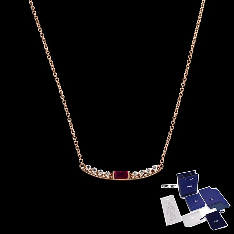 Fashion Jewelry SWA New Unique Golden Necklace Exquisite Red Line Decoration Crystal Wild Woman Luxury Romantic Jewelry
Fashion Jewelry SWA New Unique Golden Necklace Exquisite Red Line Decoration Crystal Wild Woman Luxury Romantic Jewelry
