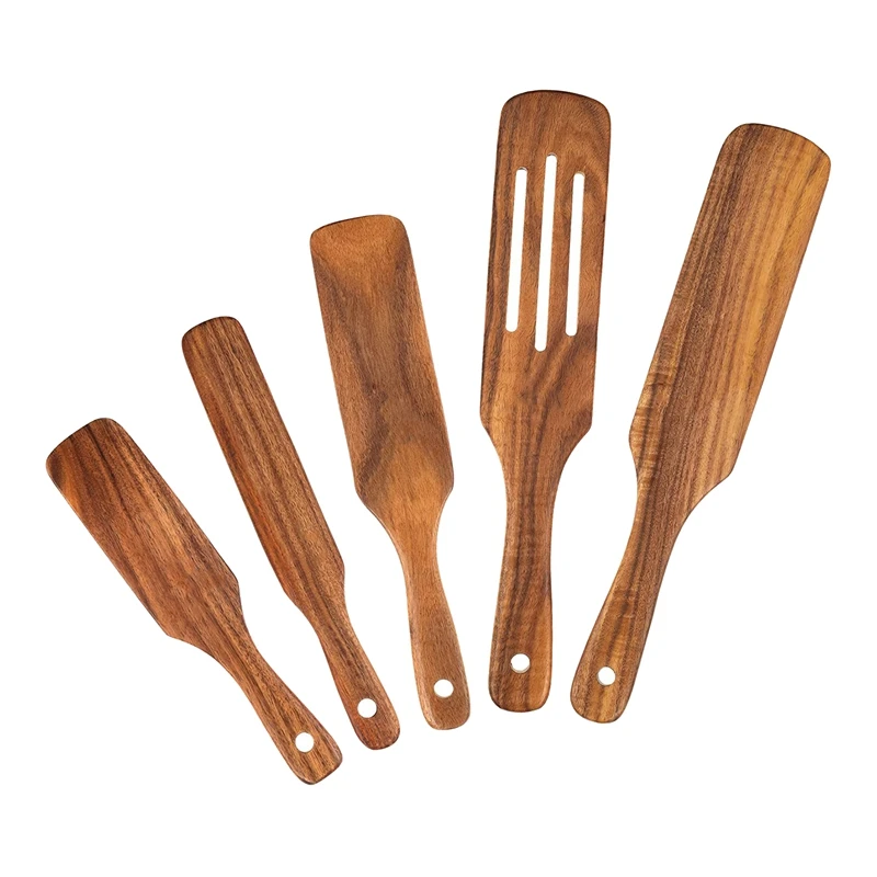 Wooden Spatula Set,Kitchen Cooking Utensils Set,5Pcs Premium Natural Wood Utensils Set For Cookware Kitchen Cooking
Wooden Spatula Set,Kitchen Cooking Utensils Set,5Pcs Premium Natural Wood Utensils Set For Cookware Kitchen Cooking