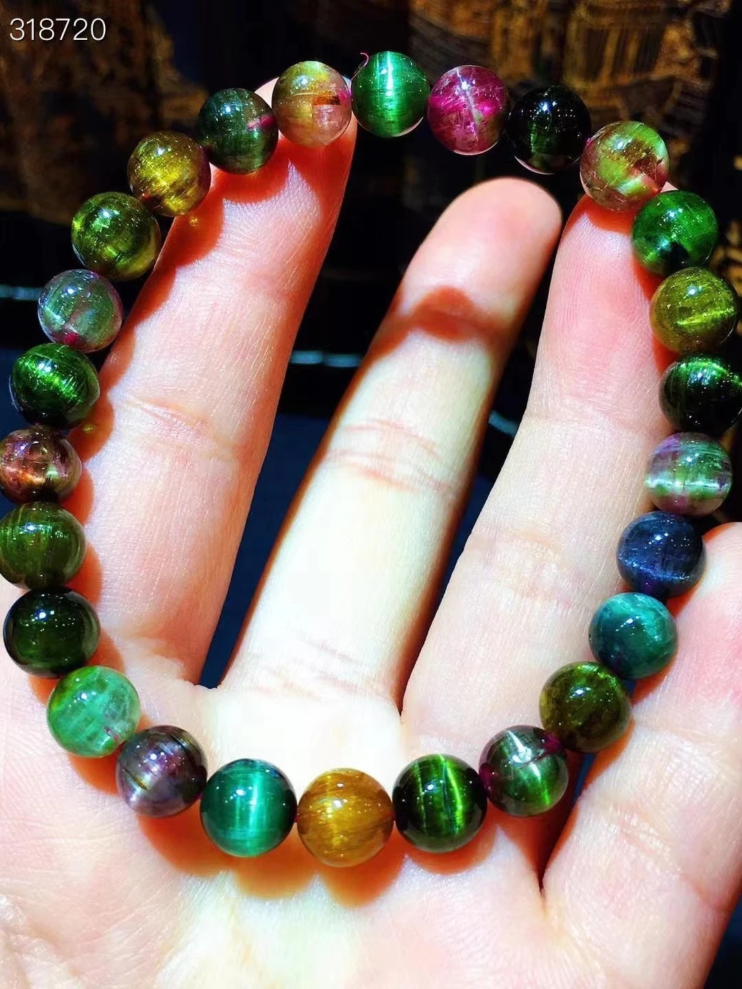 Natural Colorful Tourmaline Clear Round Beads Bracelet 7.5mm Cat Eye Red Tourmaline Women Men Crystal Jewelry AAAAAAA
Natural Colorful Tourmaline Clear Round Beads Bracelet 7.5mm Cat Eye Red Tourmaline Women Men Crystal Jewelry AAAAAAA