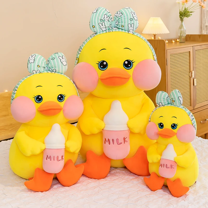 65cm Cute Soft Baby Bottle Rhubarb Duck Plush Toys Office Nap Stuffed Animal Pillow Home Comfort Cushion Gift Doll for Kids Girl
65cm Cute Soft Baby Bottle Rhubarb Duck Plush Toys Office Nap Stuffed Animal Pillow Home Comfort Cushion Gift Doll for Kids Girl
