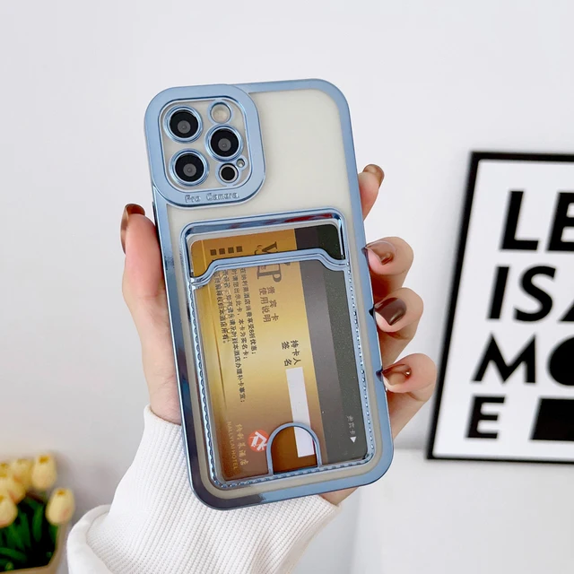 Card Bag Holder Electroplating Case For iPhone 14 13 12 11 Pro MAX Plus XR X Xs 8 7 6 Cases Photo Pocket Clear Soft Bumper Cover
Card Bag Holder Electroplating Case For iPhone 14 13 12 11 Pro MAX Plus XR X Xs 8 7 6 Cases Photo Pocket Clear Soft Bumper Cover