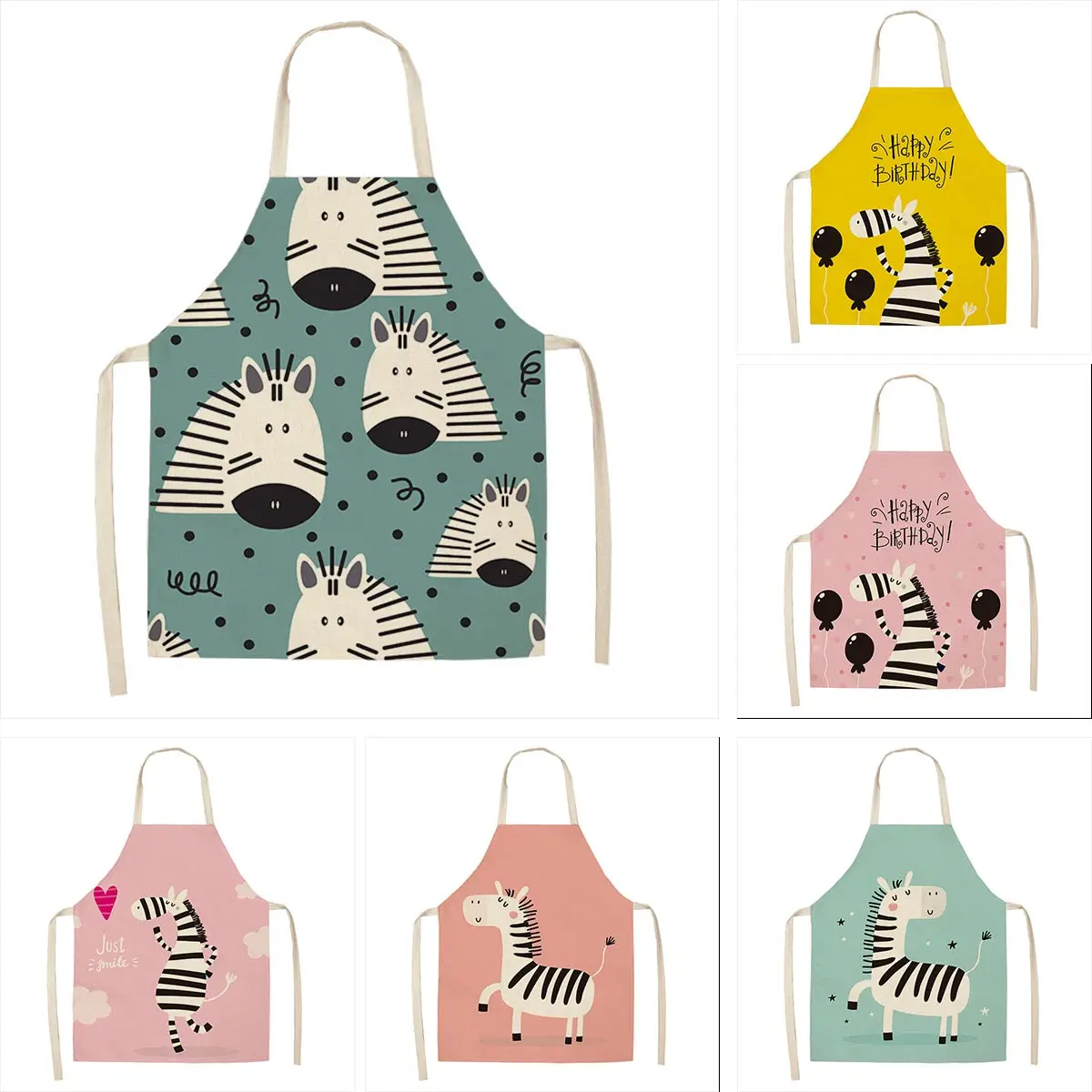 Cartoon Zebra Pattern Apron Baking Accessories Apron Women's Kids Ice Cream Sweet Apron Apron Men's Cafe Kitchen
Cartoon Zebra Pattern Apron Baking Accessories Apron Women's Kids Ice Cream Sweet Apron Apron Men's Cafe Kitchen