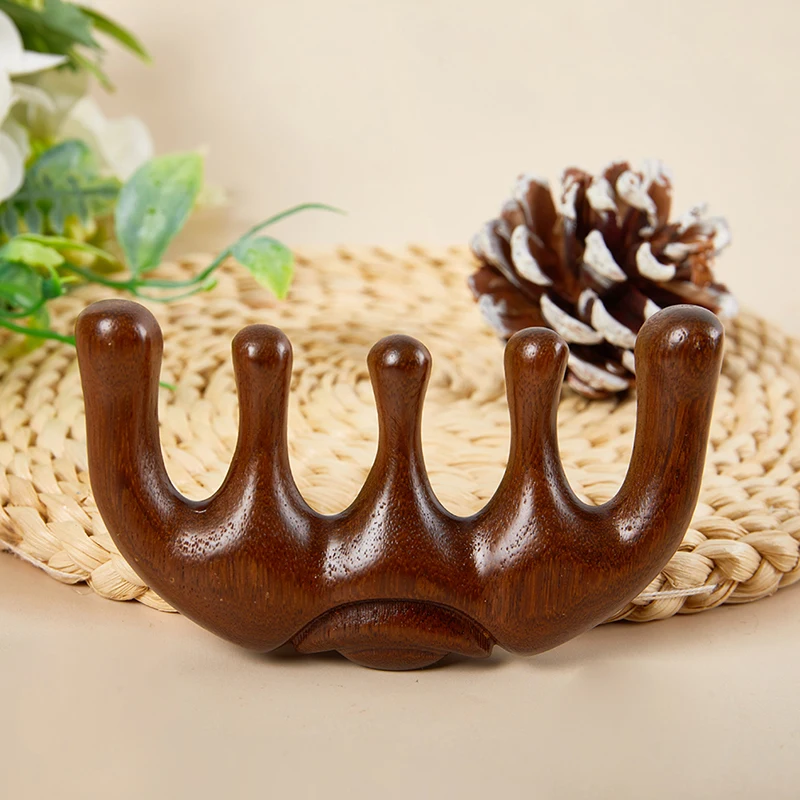 1PC Meridian Massage Comb Five-Tooth Handleless Wooden Point Acupuncture Head Comb Wide-Tooth Sandalwood Comb Massage Head
1PC Meridian Massage Comb Five-Tooth Handleless Wooden Point Acupuncture Head Comb Wide-Tooth Sandalwood Comb Massage Head