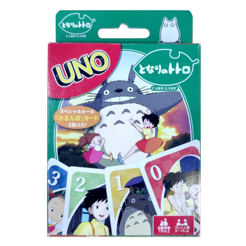 Totoro UNO Board Games Cards Gwenda Lotte Shiro Anime Educational Puzzle Toys for Children Girls Birthday Family Gifts
Totoro UNO Board Games Cards Gwenda Lotte Shiro Anime Educational Puzzle Toys for Children Girls Birthday Family Gifts