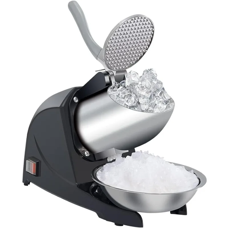 Three Blades Snow Cone Maker Ice Shaver 380W 220lbs/hr Prevent Splash Electric Stainless Steel Shaved Ice Machine
Three Blades Snow Cone Maker Ice Shaver 380W 220lbs/hr Prevent Splash Electric Stainless Steel Shaved Ice Machine