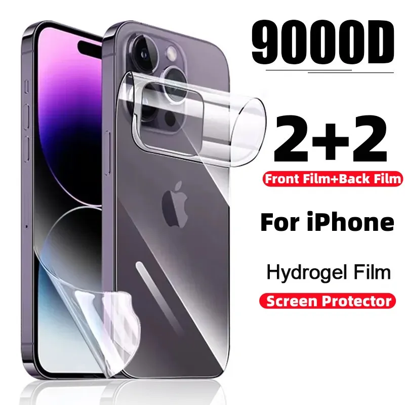 4-in-1 Hydrogel Film For iPhone 14 13 11 Pro Max 7 8 14 Plus Screen Protector For iPhone 13 Mini X XR XS MAX Hydrogel Back Film
4-in-1 Hydrogel Film For iPhone 14 13 11 Pro Max 7 8 14 Plus Screen Protector For iPhone 13 Mini X XR XS MAX Hydrogel Back Film