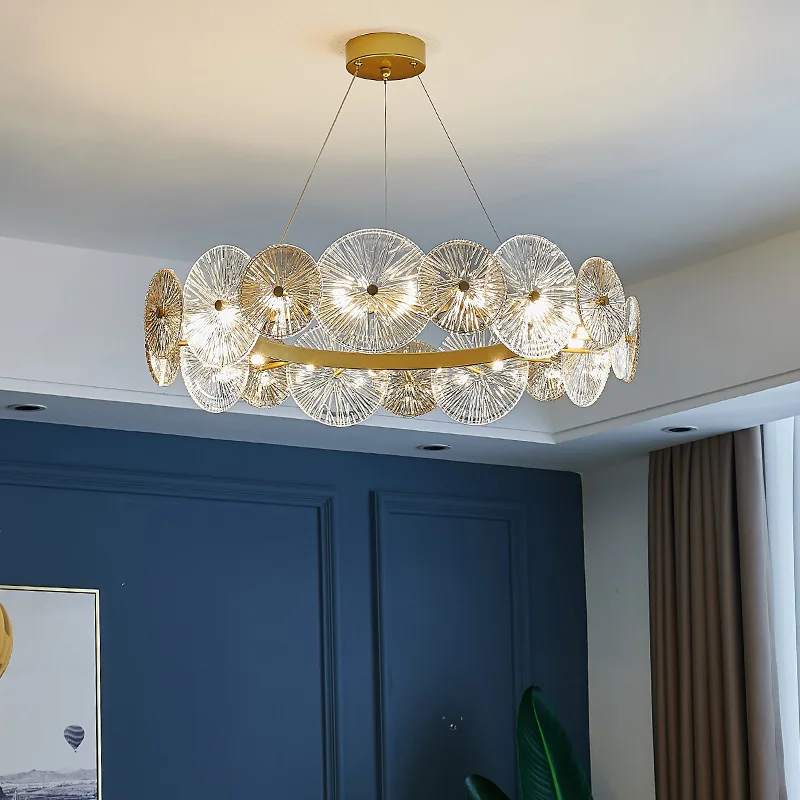 Postmodern Simple Gold Electroplated Lamp Body Dining Chandelier G9 Lighting Bedroom Living Room Glass Plate Indoor Luxury Lamps
Postmodern Simple Gold Electroplated Lamp Body Dining Chandelier G9 Lighting Bedroom Living Room Glass Plate Indoor Luxury Lamps