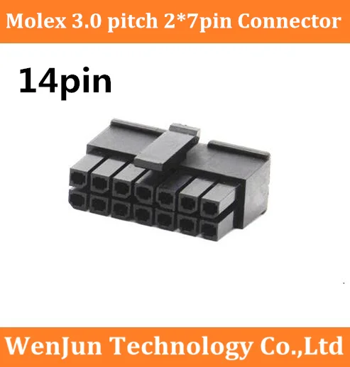 Molex 3.0 Pitch 2*7P 14pin Male Power Connector 14 pin 2x7P Double Row MX3.0 Connector for DIY PC Cable
Molex 3.0 Pitch 2*7P 14pin Male Power Connector 14 pin 2x7P Double Row MX3.0 Connector for DIY PC Cable