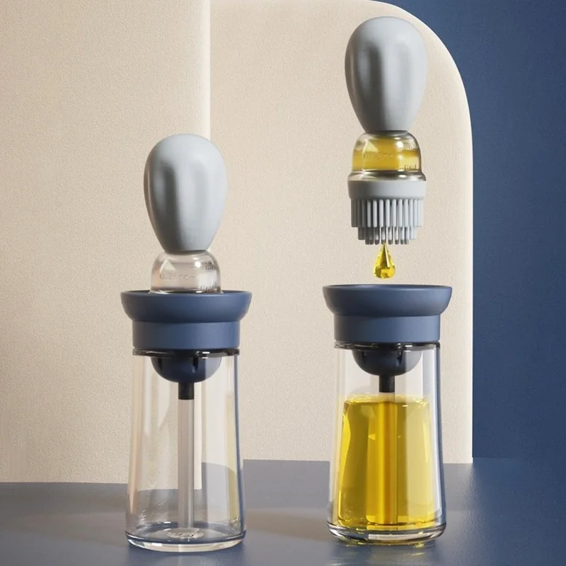 180ml Kitchen Oil Bottle Silicone Glass Oil Container with Brush Barbecue Spray Bottle Oil Dispenser Cooking Kitchen Tools
180ml Kitchen Oil Bottle Silicone Glass Oil Container with Brush Barbecue Spray Bottle Oil Dispenser Cooking Kitchen Tools