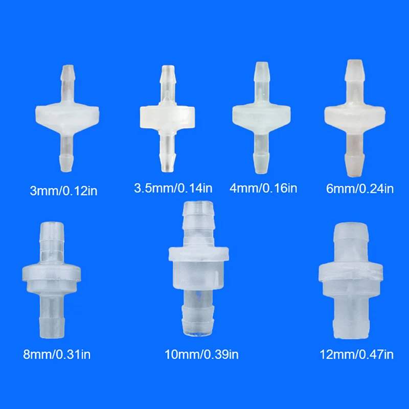1PC 3-10mm One-Way Non-Return Water Inline Fluids Check Valves For Fuel Gas Liquid For Marine Automotive Caravans Agriculture
1PC 3-10mm One-Way Non-Return Water Inline Fluids Check Valves For Fuel Gas Liquid For Marine Automotive Caravans Agriculture