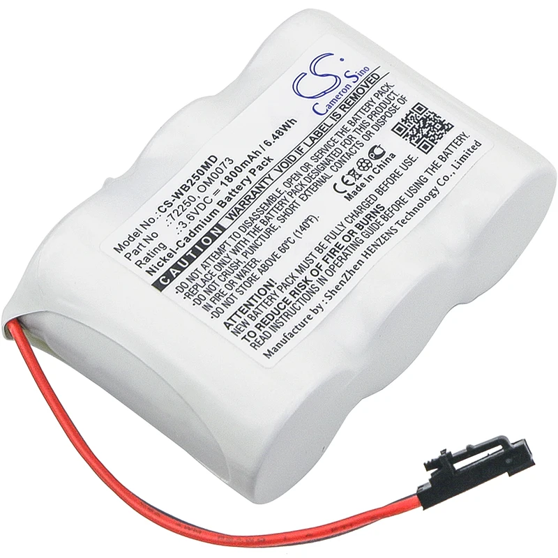 CS 1800mAh / 6.48Wh battery for Welch-Allyn Lumi View, Ophthalmoscope, Spot Vital Signs Monitor 72250, OM0073
CS 1800mAh / 6.48Wh battery for Welch-Allyn Lumi View, Ophthalmoscope, Spot Vital Signs Monitor 72250, OM0073