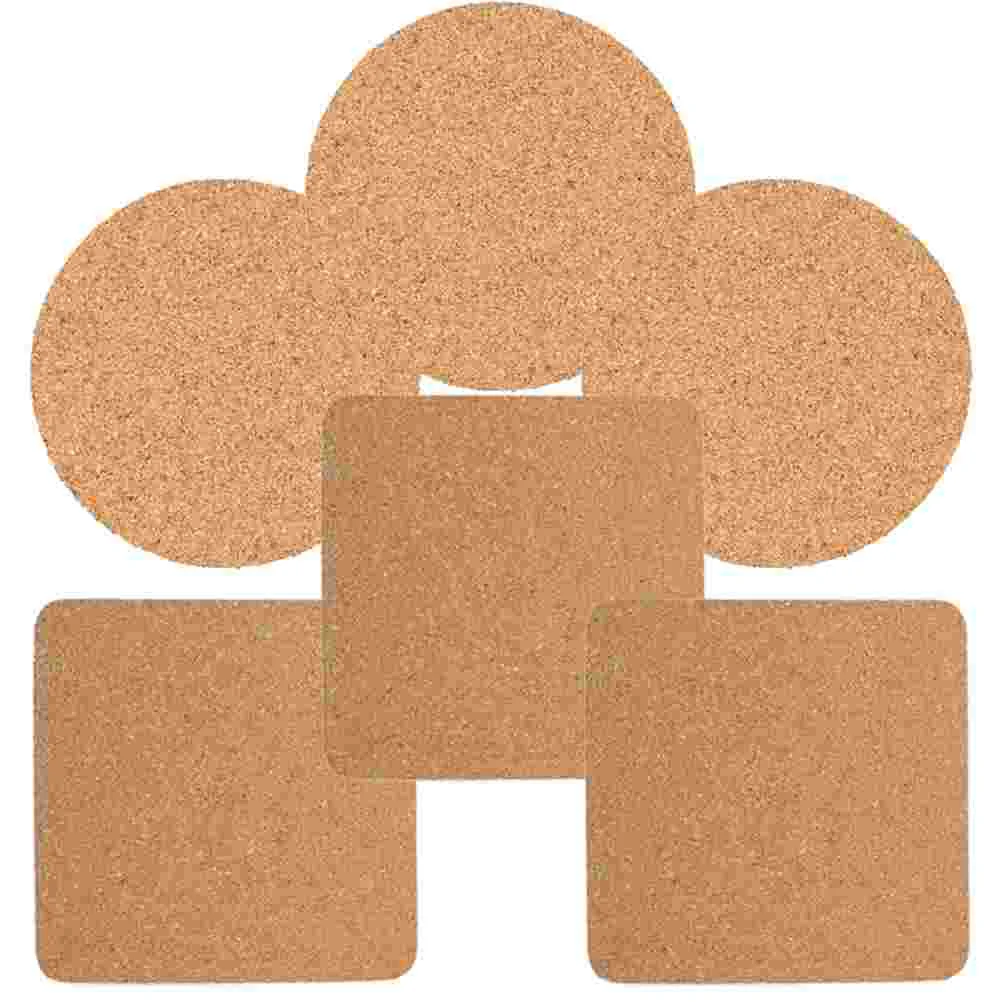 

6Pcs Cork Holder Pads Wood Coasters Cork Coaster Cork Coasters Bulk for Friends Kitchen Protection Crafting