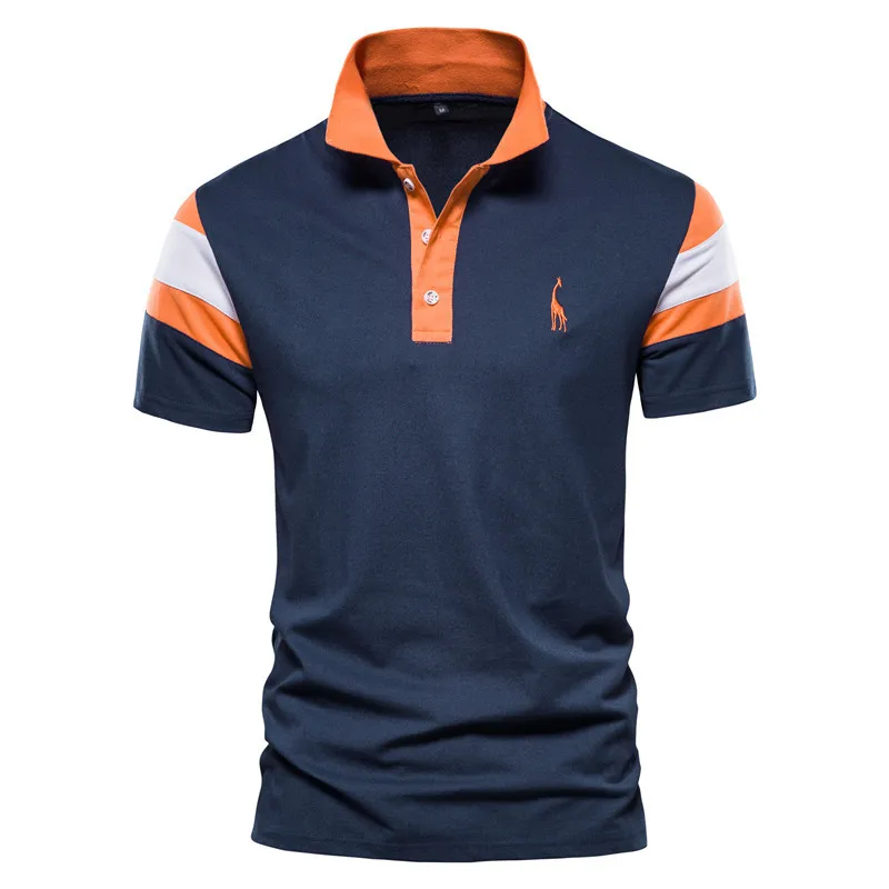 New Men's Casual Polo Shirt Men's Slim Fit Short Sleeve T-shirt Polo Embroidery Stitching Top
New Men's Casual Polo Shirt Men's Slim Fit Short Sleeve T-shirt Polo Embroidery Stitching Top