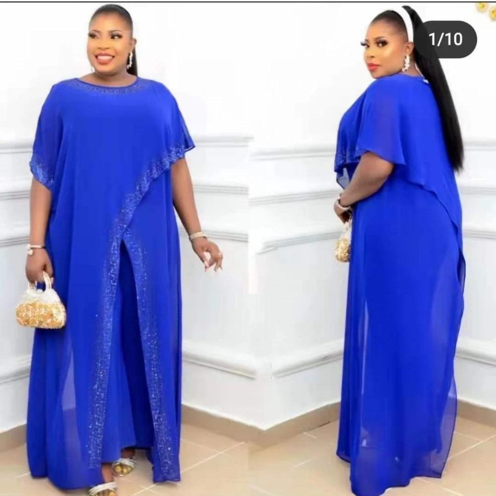 2 Piece Sets African Dresses For Women Big Size Clothing Dashiki Split Diamonds Abaya Muslim Dress Africa Clothes Robe Femme
2 Piece Sets African Dresses For Women Big Size Clothing Dashiki Split Diamonds Abaya Muslim Dress Africa Clothes Robe Femme