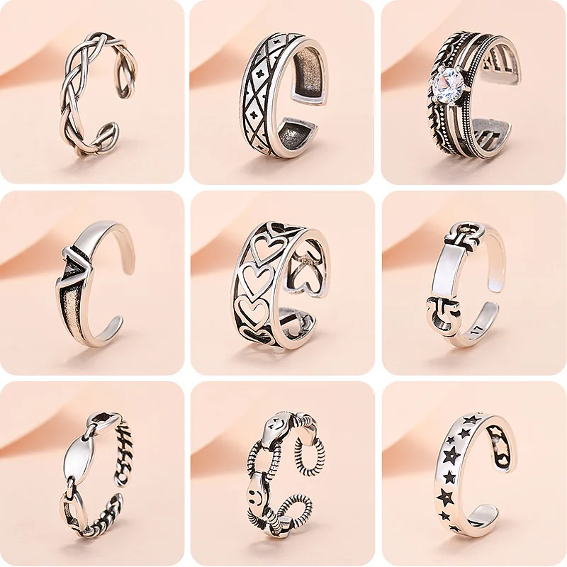 New 2022 Designer Handmade Silver Jewelry Vintage Made Old Thai Silver Ring Opening Ring
New 2022 Designer Handmade Silver Jewelry Vintage Made Old Thai Silver Ring Opening Ring