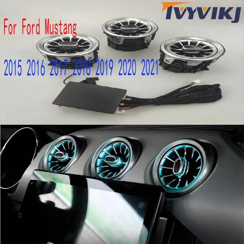 64 colors LED Vents Ambient light For Ford Mustang 2015 2016 2017 2018 2019 2020 2021 Dashboard Outlet Premium neon light
64 colors LED Vents Ambient light For Ford Mustang 2015 2016 2017 2018 2019 2020 2021 Dashboard Outlet Premium neon light