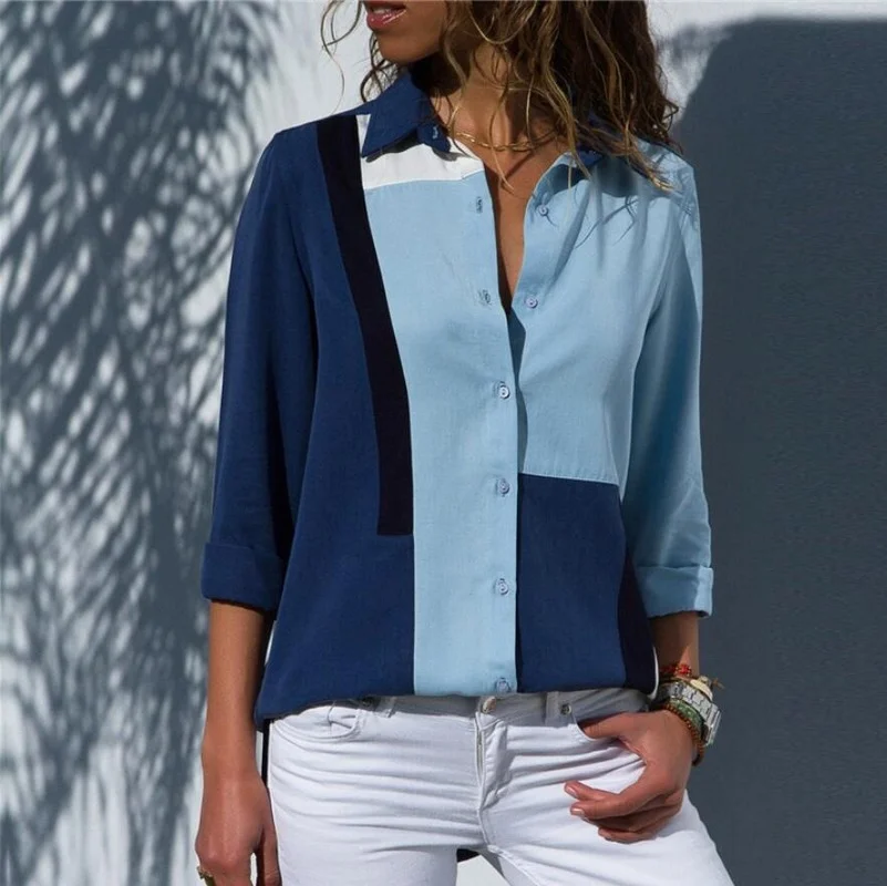 Lapel Striped Tops Women Chiffon Long Sleeve Casual Commute T-Shirts Spring Autumn New Plus Size Office Lady Elegant Work Wear
Lapel Striped Tops Women Chiffon Long Sleeve Casual Commute T-Shirts Spring Autumn New Plus Size Office Lady Elegant Work Wear