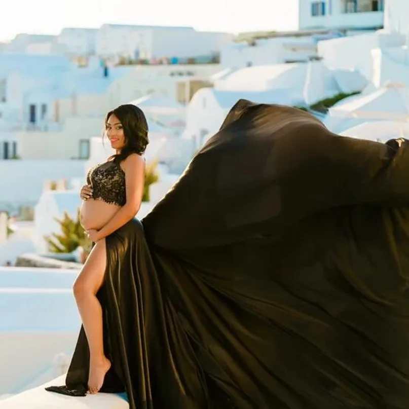 Black Applique Sexy Prom Dress Long Split vestidos de fiesta longo Santorini Two Pieces Flying Dresses robe de soiree abiye
Black Applique Sexy Prom Dress Long Split vestidos de fiesta longo Santorini Two Pieces Flying Dresses robe de soiree abiye