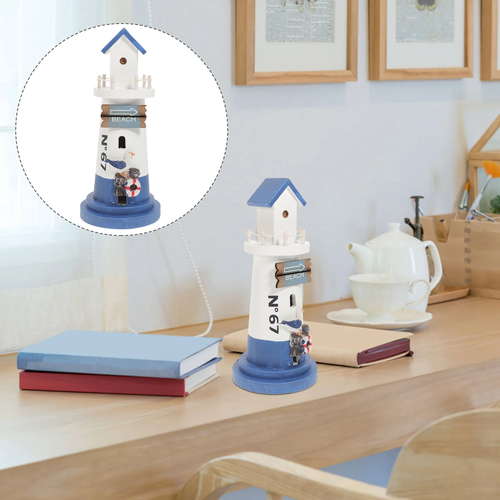 Lighthouse Decor Nautical Table Mediterranean Ornament Beach Style House Desktop Figure Statue Centerpiece Decoration Figurine
Lighthouse Decor Nautical Table Mediterranean Ornament Beach Style House Desktop Figure Statue Centerpiece Decoration Figurine