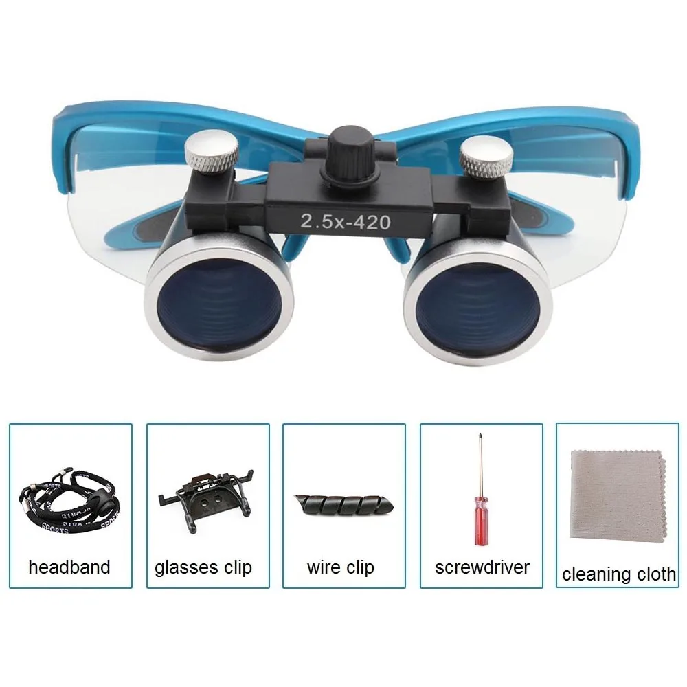 2.5X/3.5X 420 mm Dental Loupe Magnifier Binocular Magnifier Surgery Surgical Operation with Spotlight Head Light 3W/5W Seperatel
2.5X/3.5X 420 mm Dental Loupe Magnifier Binocular Magnifier Surgery Surgical Operation with Spotlight Head Light 3W/5W Seperatel