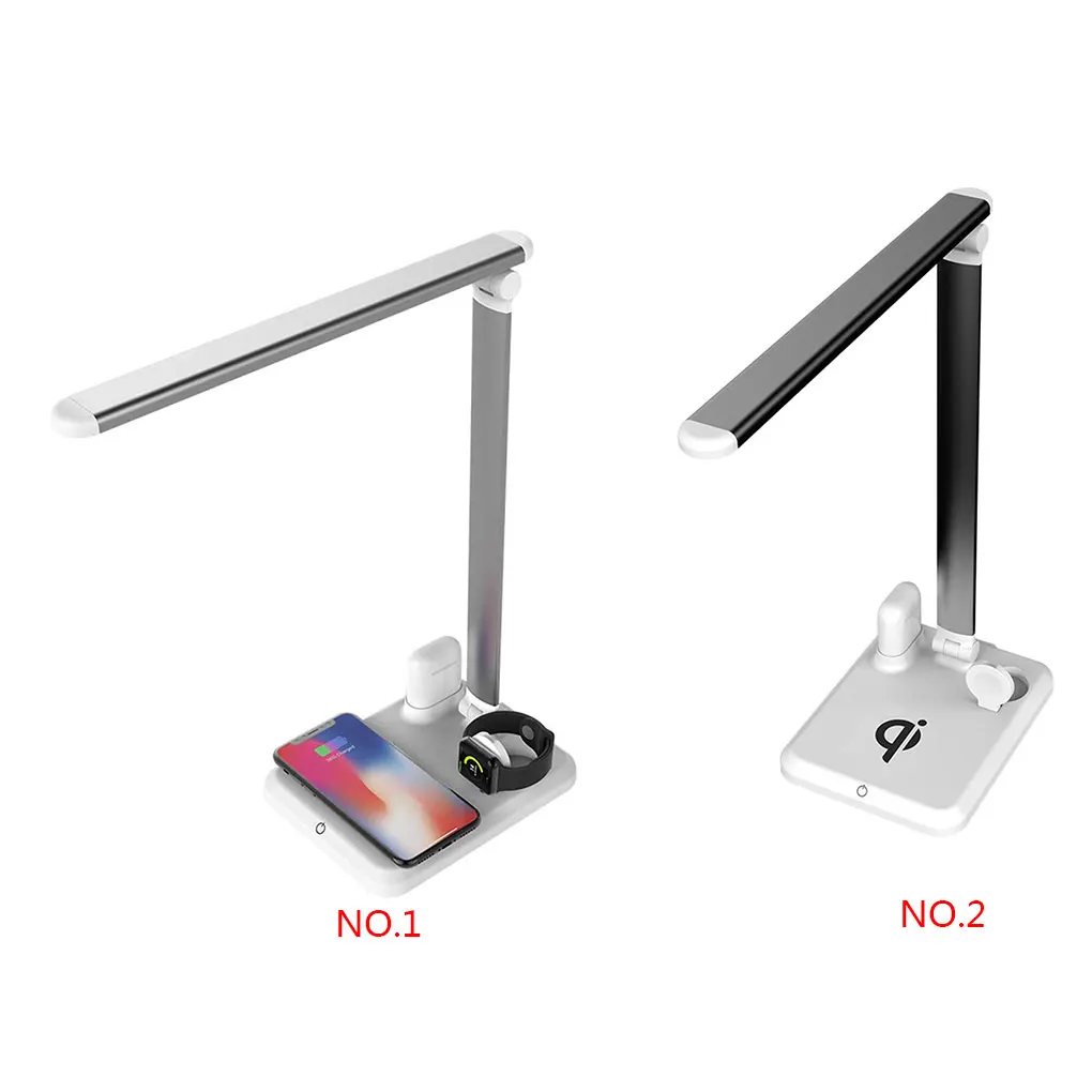 4-in-1 Wireless Charger LED Desk Lamp with USB Charging Port Fast Wireless Charging Station
4-in-1 Wireless Charger LED Desk Lamp with USB Charging Port Fast Wireless Charging Station