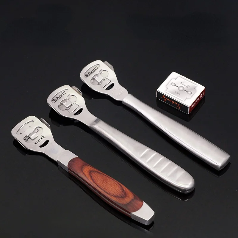 1Set Foot Razor Pedicure Callus Shaver Heel Hard Skin Remover Stainless Steel File Wood Grain Handle 10Pcs Blade Tools Kit
1Set Foot Razor Pedicure Callus Shaver Heel Hard Skin Remover Stainless Steel File Wood Grain Handle 10Pcs Blade Tools Kit