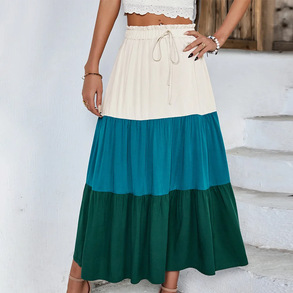 2022 summer new European and American stitching skirts skirts casual skirts women's light and breathable
2022 summer new European and American stitching skirts skirts casual skirts women's light and breathable