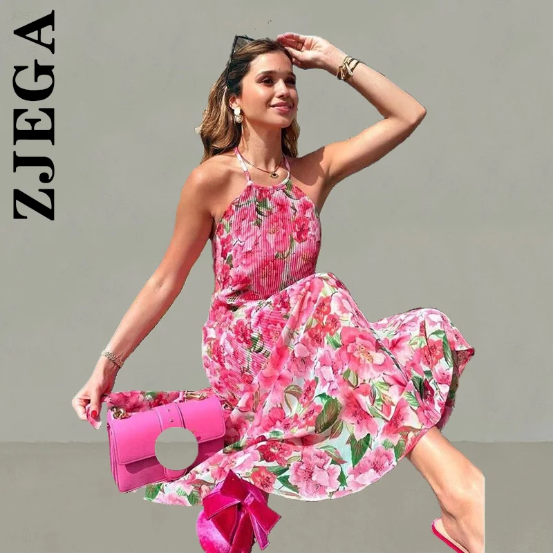Zjega Women Dress Fashion All-Match Foridol Sleevelss Halter Maxi Summer Dress Chic Simple Women's Dress Vestidos Female
Zjega Women Dress Fashion All-Match Foridol Sleevelss Halter Maxi Summer Dress Chic Simple Women's Dress Vestidos Female