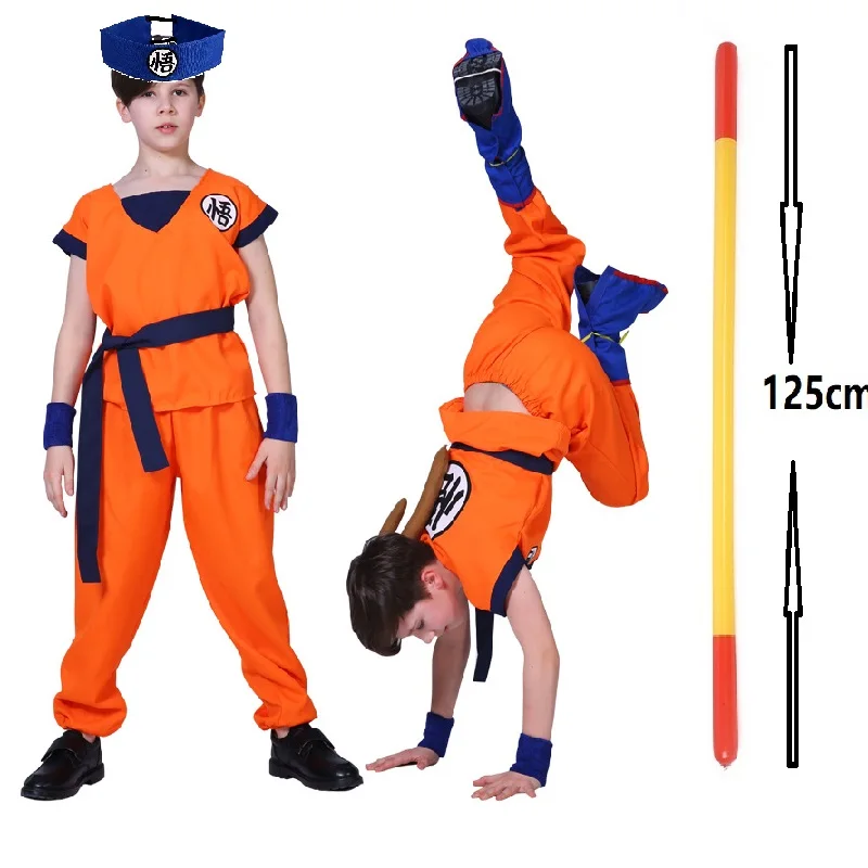 Holiday Suits Dragon Ball Son Goku Carnival Anime Cosplay Costumes Top/Pant/Belt/Tail/wrister/Wig For Adult Kids
Holiday Suits Dragon Ball Son Goku Carnival Anime Cosplay Costumes Top/Pant/Belt/Tail/wrister/Wig For Adult Kids