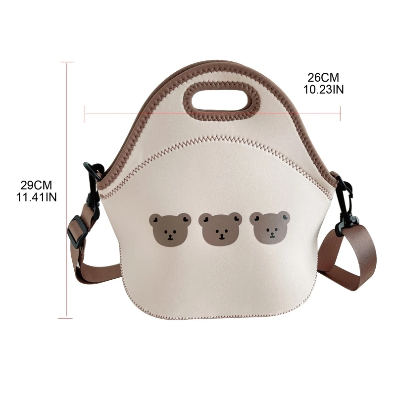 Cartoon Bear Mummy Bag Mother and Baby Bag Crossbody Lunch Bags for Outdoor Traveling Camping Multifunctional Storage 
Cartoon Bear Mummy Bag Mother and Baby Bag Crossbody Lunch Bags for Outdoor Traveling Camping Multifunctional Storage
