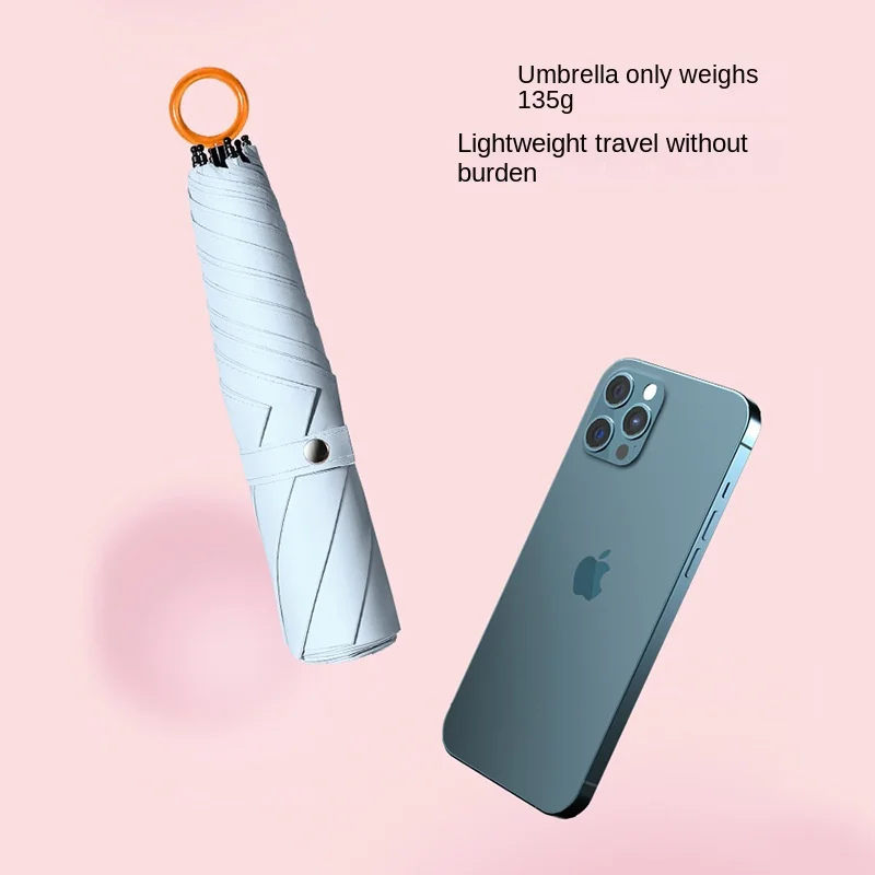 Ring Ultralight Solar Umbrella Sunny and Rainy Feather Pencil Black Glue Sunshade UV Protection Small Portable
Ring Ultralight Solar Umbrella Sunny and Rainy Feather Pencil Black Glue Sunshade UV Protection Small Portable