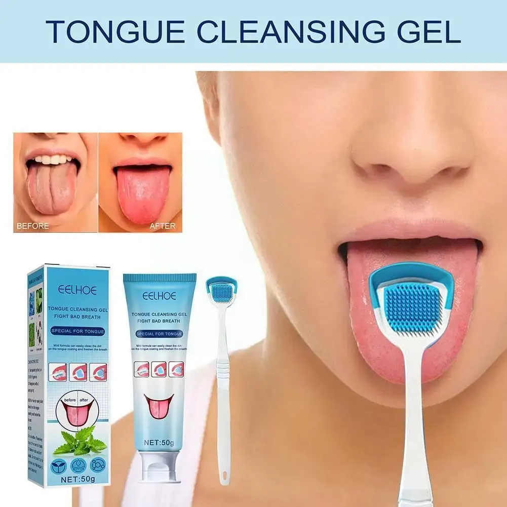 50ml Tongue Coating Cleaning Gel With Brush Scraper Odor Tools Cleaner Bad Remove Breath Fresh Breath Hygiene Care C5L7
50ml Tongue Coating Cleaning Gel With Brush Scraper Odor Tools Cleaner Bad Remove Breath Fresh Breath Hygiene Care C5L7