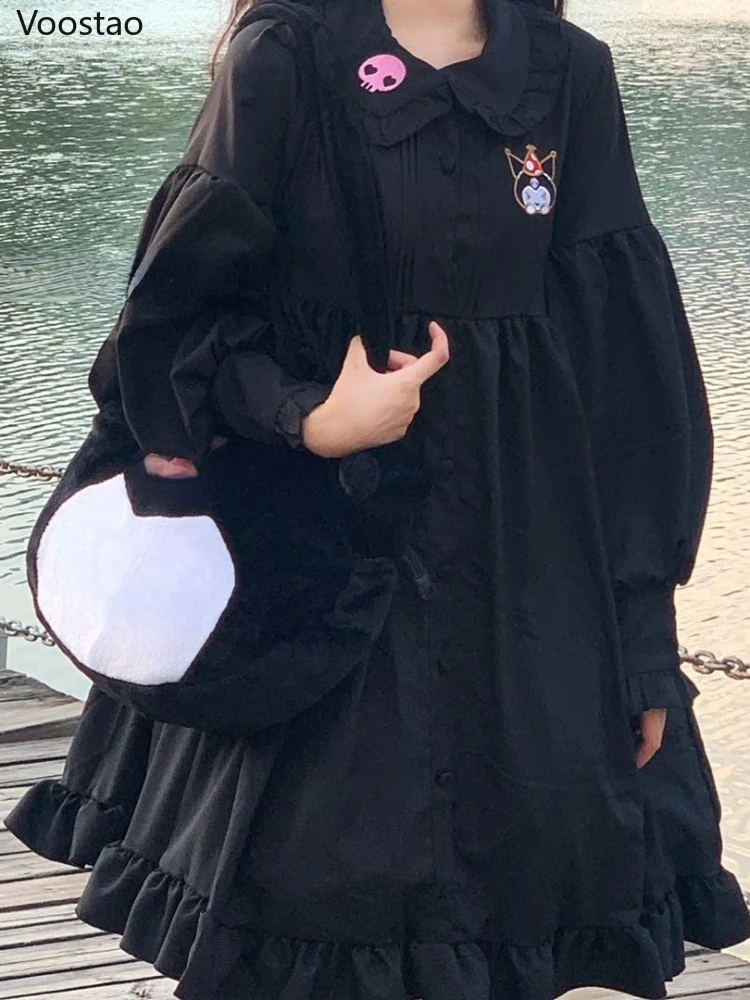 Japanese Kawaii Lolita Dress Girly Gothic Long Sleeve Black Sweet Mini Dresses Cartoon Embroidery Streetwear Female Y2k Vestdios
Japanese Kawaii Lolita Dress Girly Gothic Long Sleeve Black Sweet Mini Dresses Cartoon Embroidery Streetwear Female Y2k Vestdios