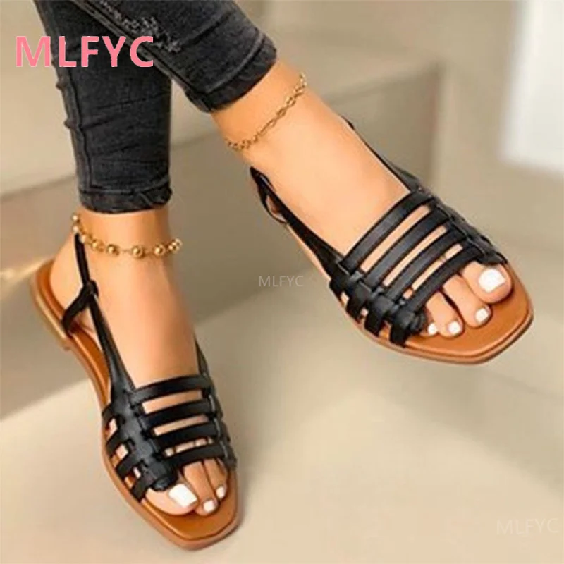 2022 Adult Round Toe Breathable Casual Flat-Bottom Fashion Black Fashion Sandals Square Toe Comfortable Wearing Mommy Shoes
2022 Adult Round Toe Breathable Casual Flat-Bottom Fashion Black Fashion Sandals Square Toe Comfortable Wearing Mommy Shoes