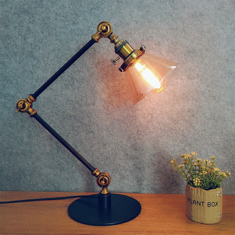 Классическая Ретро-лампа из Промышленного Стекла E27/E26, настольная лампа для гостиной, кабинета, спальни, прикроватная Регулируемая Настоль...
Классическая Ретро-лампа из Промышленного Стекла E27/E26, настольная лампа для гостиной, кабинета, спальни, прикроватная Регулируемая Настоль...