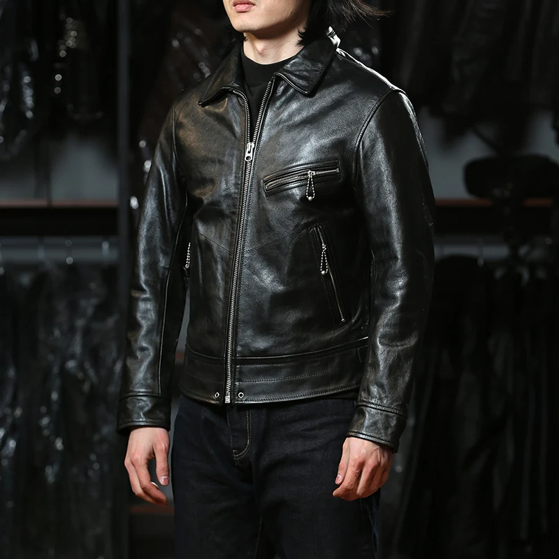 H750 Asian Size Super Top Quality Heavy Genuine Japan Teacore Horse Leather Slim Classic Horsehide Stylish Rider Jacket
H750 Asian Size Super Top Quality Heavy Genuine Japan Teacore Horse Leather Slim Classic Horsehide Stylish Rider Jacket