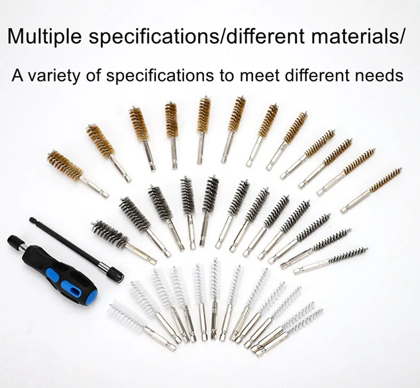 38Pcs Brush Set Cleaning and Decarbonising Injector Tool Kit Steel Nylon Brass Clearing Brush Set
38Pcs Brush Set Cleaning and Decarbonising Injector Tool Kit Steel Nylon Brass Clearing Brush Set