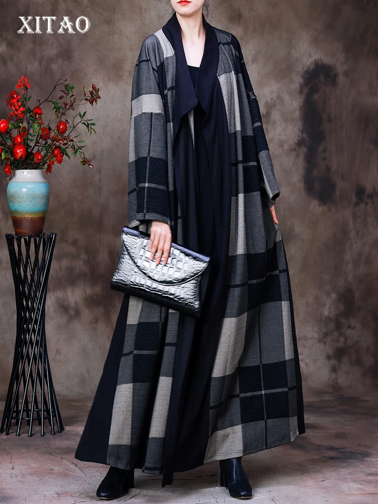 XITAO Plaid Patchwork V-neck Open Stitch Trench 2022 Autumn New Arrival Casual Fashion Temperament All Match Show Thin WLD13039
XITAO Plaid Patchwork V-neck Open Stitch Trench 2022 Autumn New Arrival Casual Fashion Temperament All Match Show Thin WLD13039