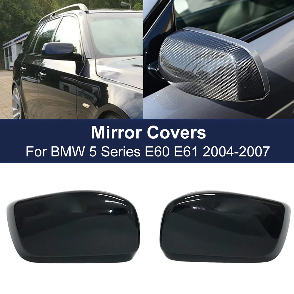One Pair Glossy Black Carbon Fiber Rearview Mirror Cover For BMW 5 Series E60 E61 E63 E64 2004-2008 520i 525i 528i 528xi 530i
One Pair Glossy Black Carbon Fiber Rearview Mirror Cover For BMW 5 Series E60 E61 E63 E64 2004-2008 520i 525i 528i 528xi 530i