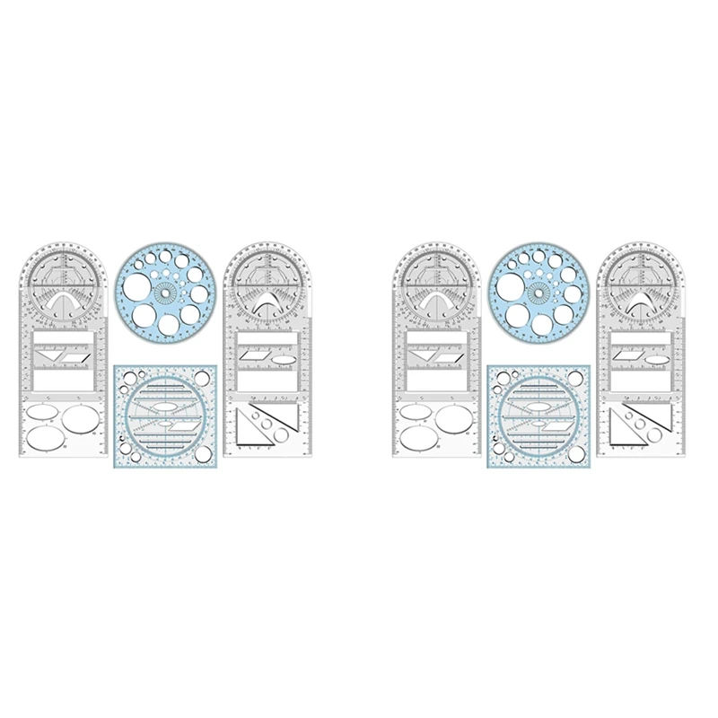 8Pcs Multifunctional Geometric Ruler Measuring Drawing Ruler Plastic Mathematics Tools For Student School Office Supply
8Pcs Multifunctional Geometric Ruler Measuring Drawing Ruler Plastic Mathematics Tools For Student School Office Supply