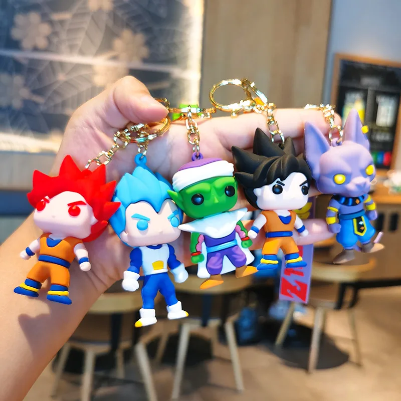 Dragon Ball Keychain PVC Cartoon Anime Figure Son Goku Piccolo Vegeta Beerus Action Figures Key Chain Keyring Bag Pendant Gifts
Dragon Ball Keychain PVC Cartoon Anime Figure Son Goku Piccolo Vegeta Beerus Action Figures Key Chain Keyring Bag Pendant Gifts