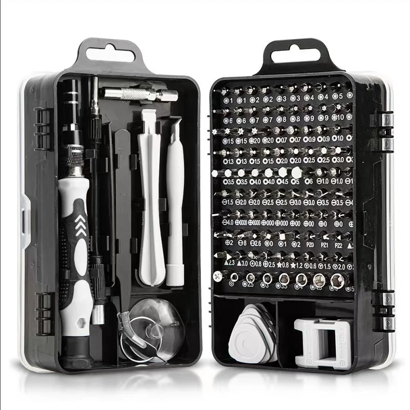 115 in 1 Screwdriver Set Precision Torx Screwdriver Magnetic Bit Set for Damaged Screw Extractor Home Repair Tool
115 in 1 Screwdriver Set Precision Torx Screwdriver Magnetic Bit Set for Damaged Screw Extractor Home Repair Tool